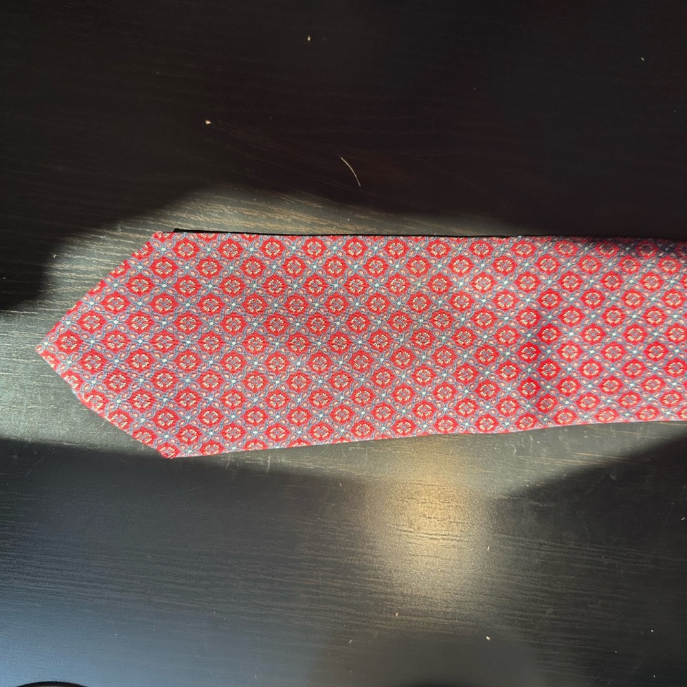 Brookville collection tie. Blue & red